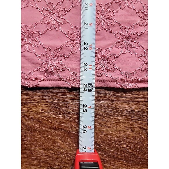 Covington Womens Rose Pink Short Sleeve Floral Embroidered Blouse Size Large - Picture 6 of 9